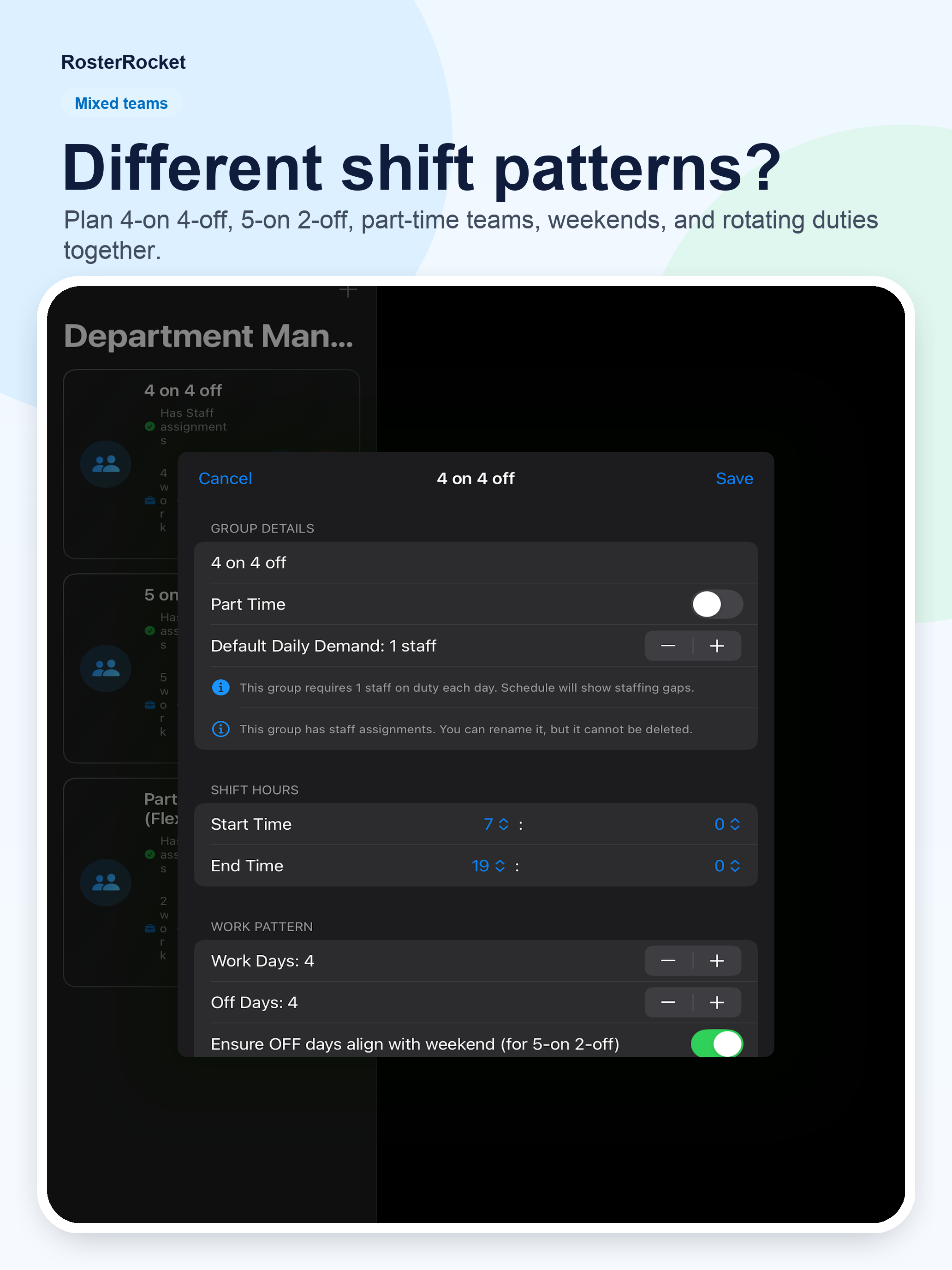 RosterRocket - Shift Planner screenshot 7