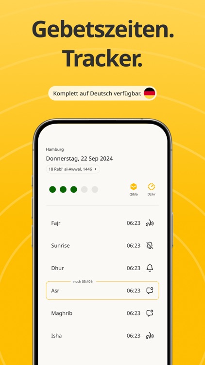 Islam.app: Gebetszeiten, Quran