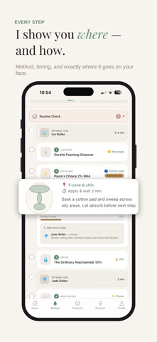 Selv Skin: Routine Tracker iPhone screenshot