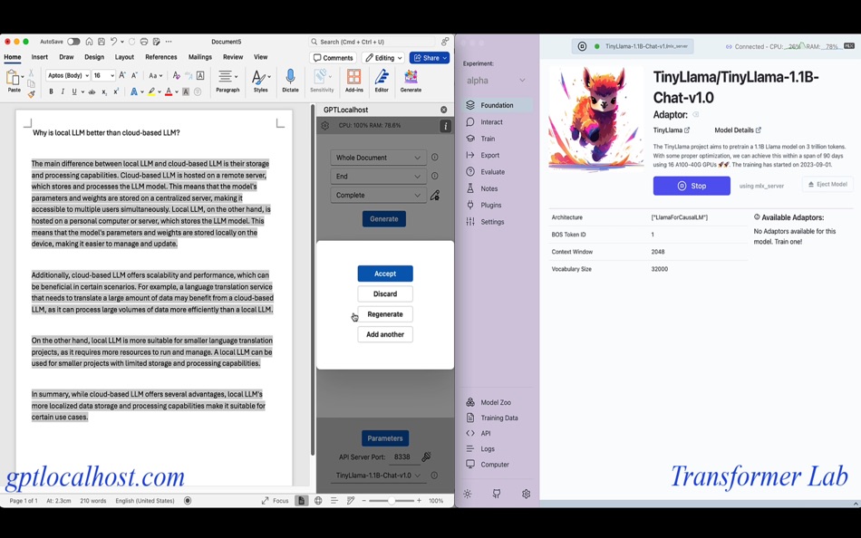 #3. GPTLocalhost (Word Add-in) (macOS) 由: PatentLM LLC