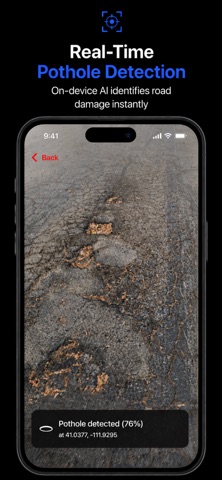 Pothole AI iPhone screenshot