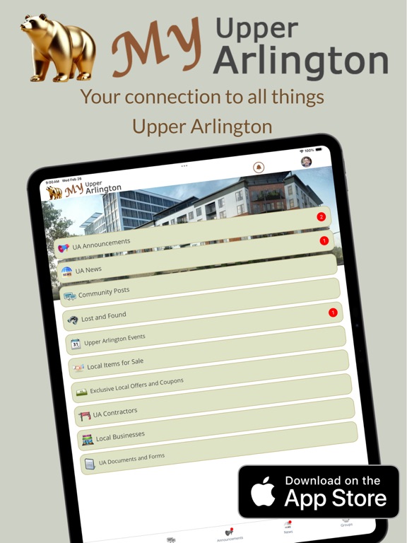 My UA iPad screenshot 1 - Social Networking app