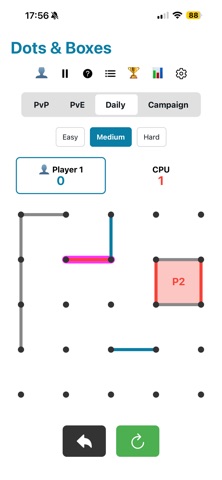 Dots And Boxes Reprised screenshot