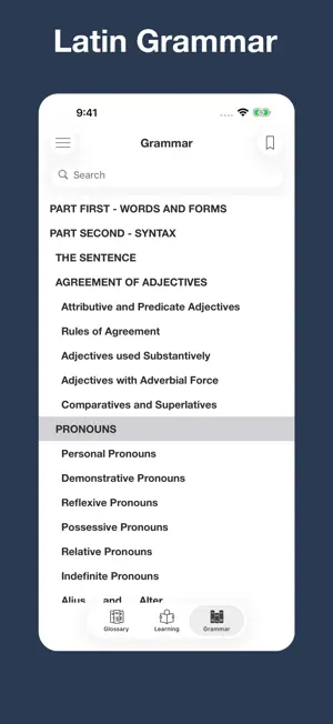 New Latin Grammar, Glossary screenshot 4