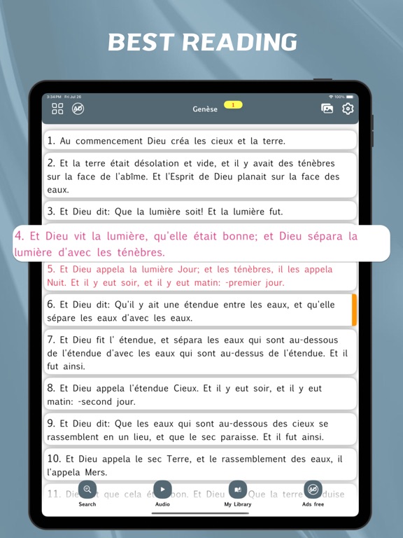 Screenshot #5 pour la Sainte Bible - offline