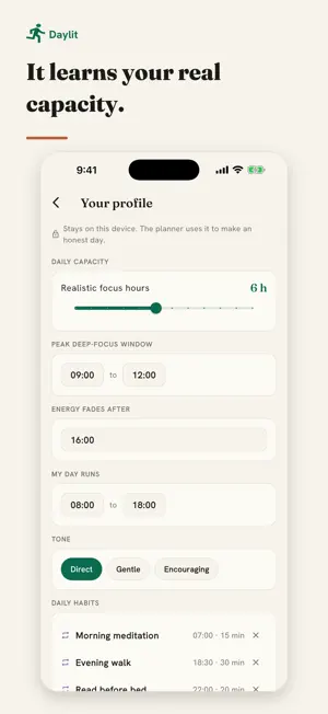 Daylit: Honest Daily Planner screenshot 4