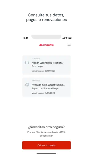 Captura de pantalla de Mapfre | ES en iPhone 3