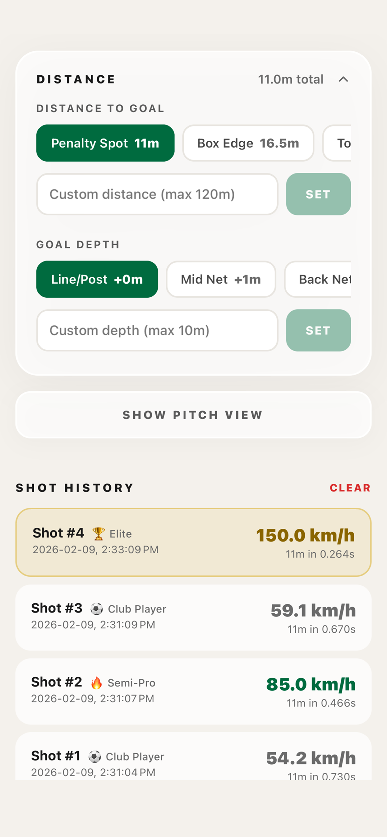 Tiros - Shot Speed Tracker