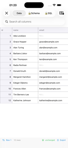 Rowid: Database Viewer Screenshot 7 of 10