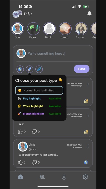 Txty - text based socialising screenshot-3