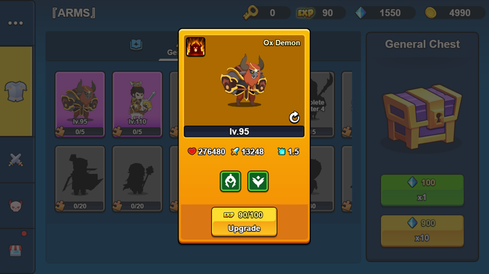 #5. Merge Heroes -Idle War (iOS) Podle: xi wang