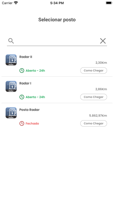Posto Radar Screenshot