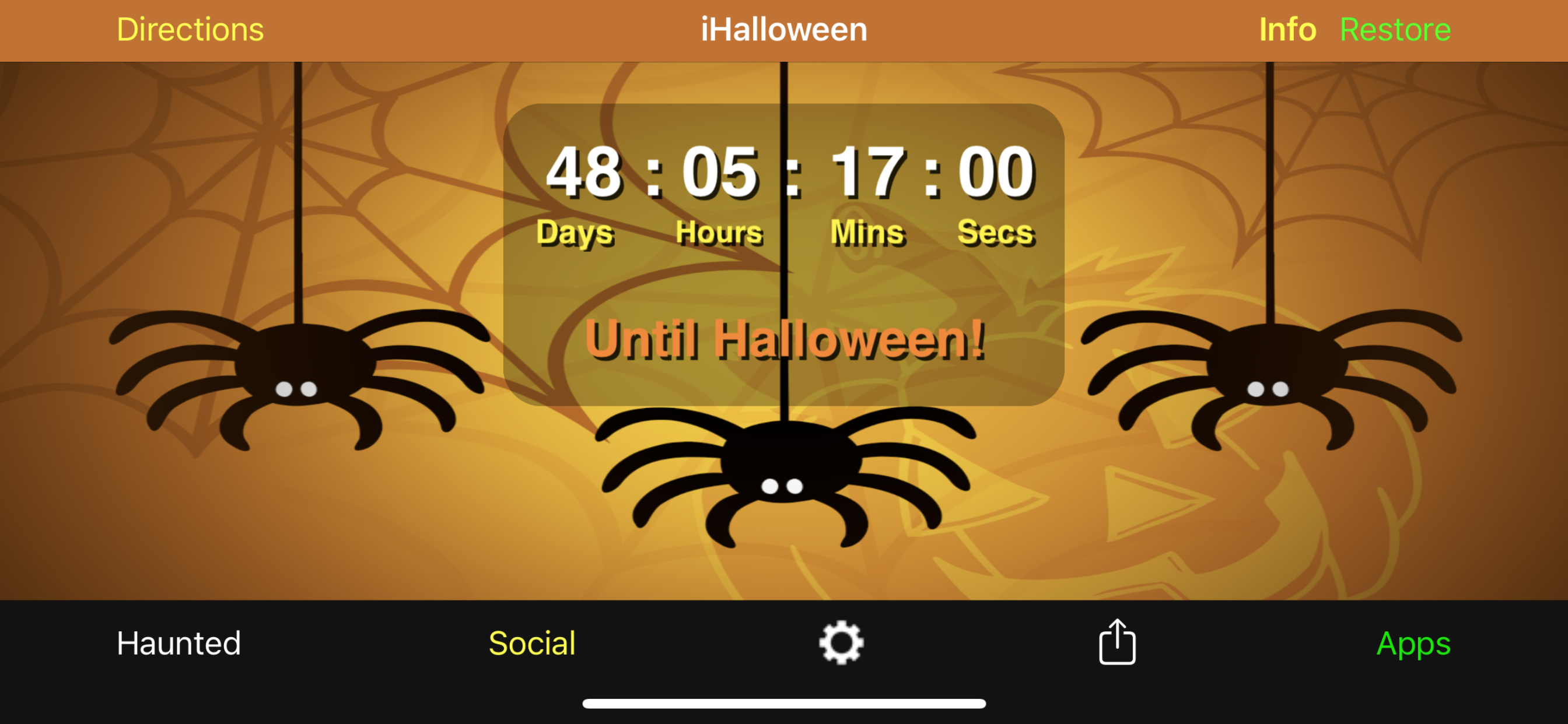 iHalloween Countdown