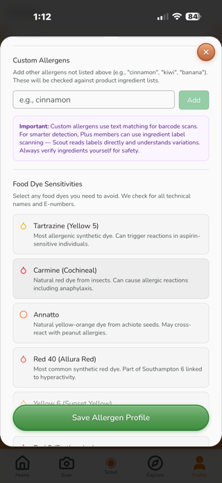 Allergen Scout Screenshot 8 of 10
