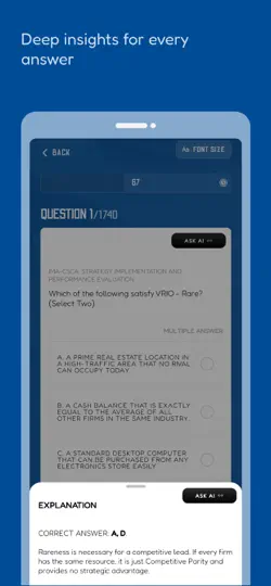 IMA Exam Prep 2026: With AI iPhone Screenshot 4