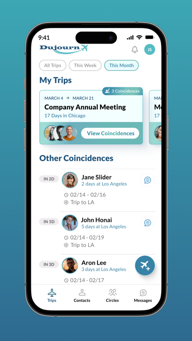 Dujourn iPhone screenshot 3 - Travel app