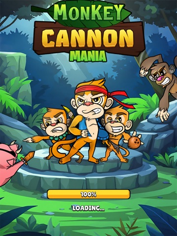 Monkey Cannon Mania iPad screenshot