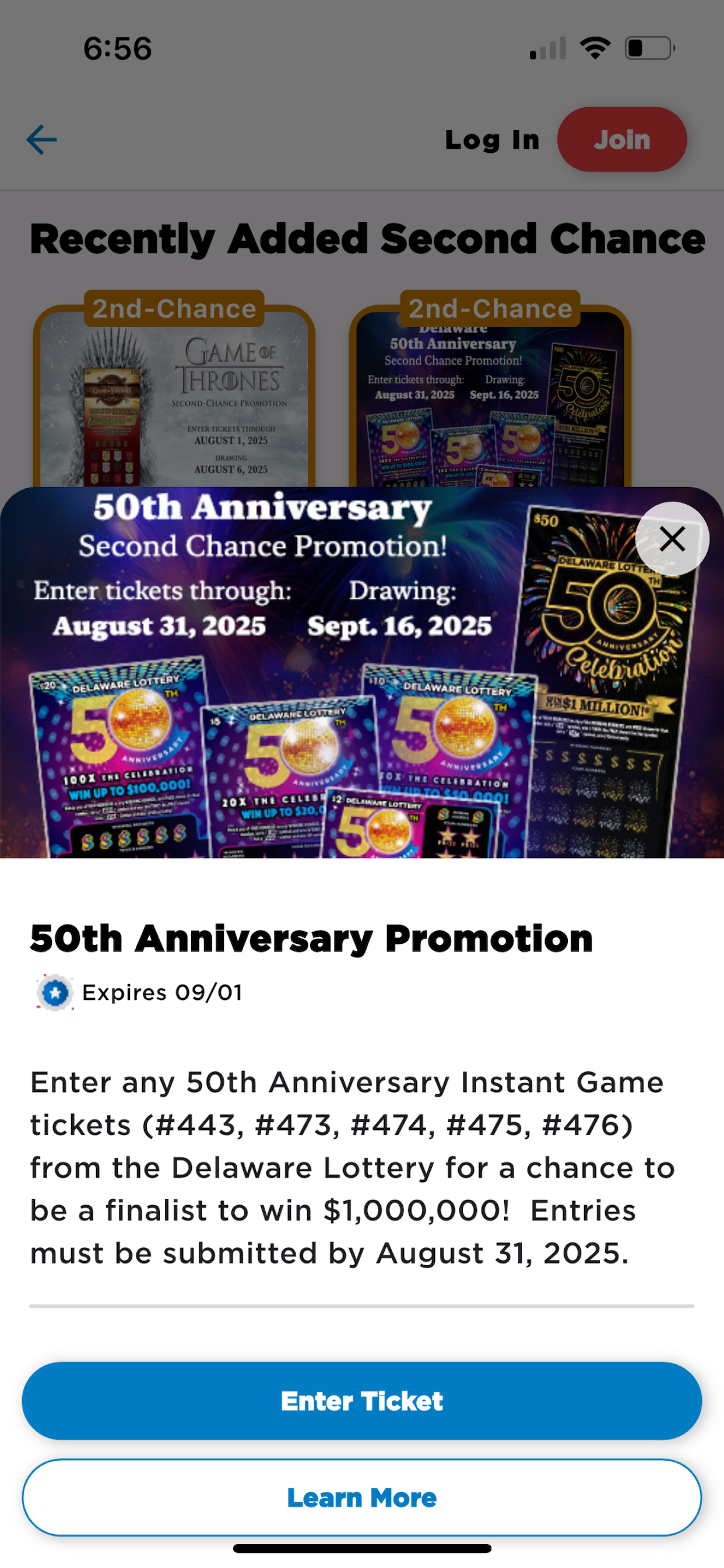 DE Lottery Players Club