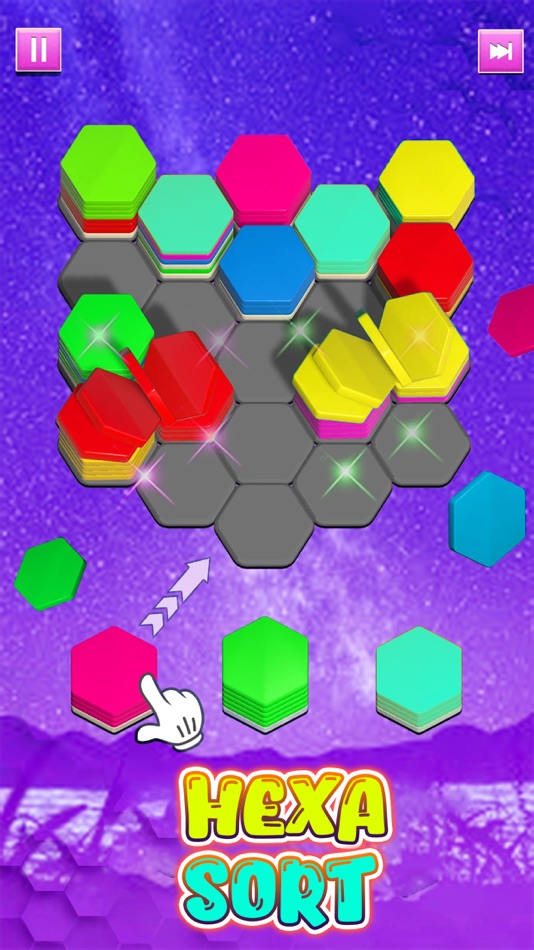 #1. Hexa Sort Tattoo Match 3D Game (iOS) 由: Muhammad Awais Akram