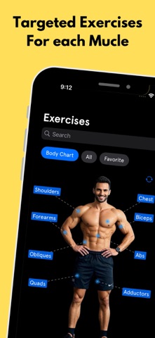 Fitness100 Gym Workout Planner iPhone screenshot