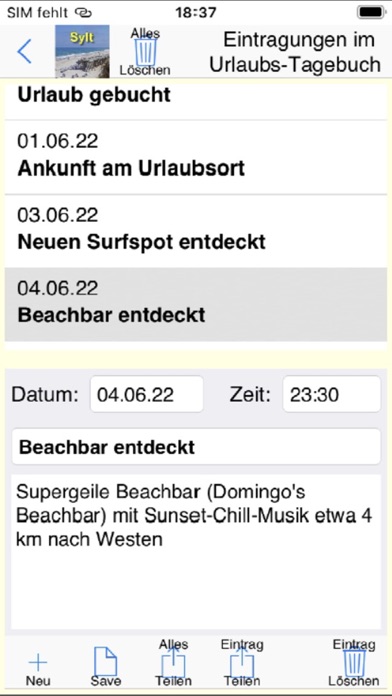 Sylt App für den Urlaub Screenshot