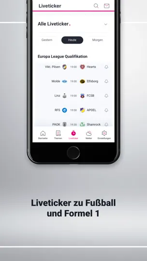 Screenshot von T-online Nachrichten auf dem iPhone 6