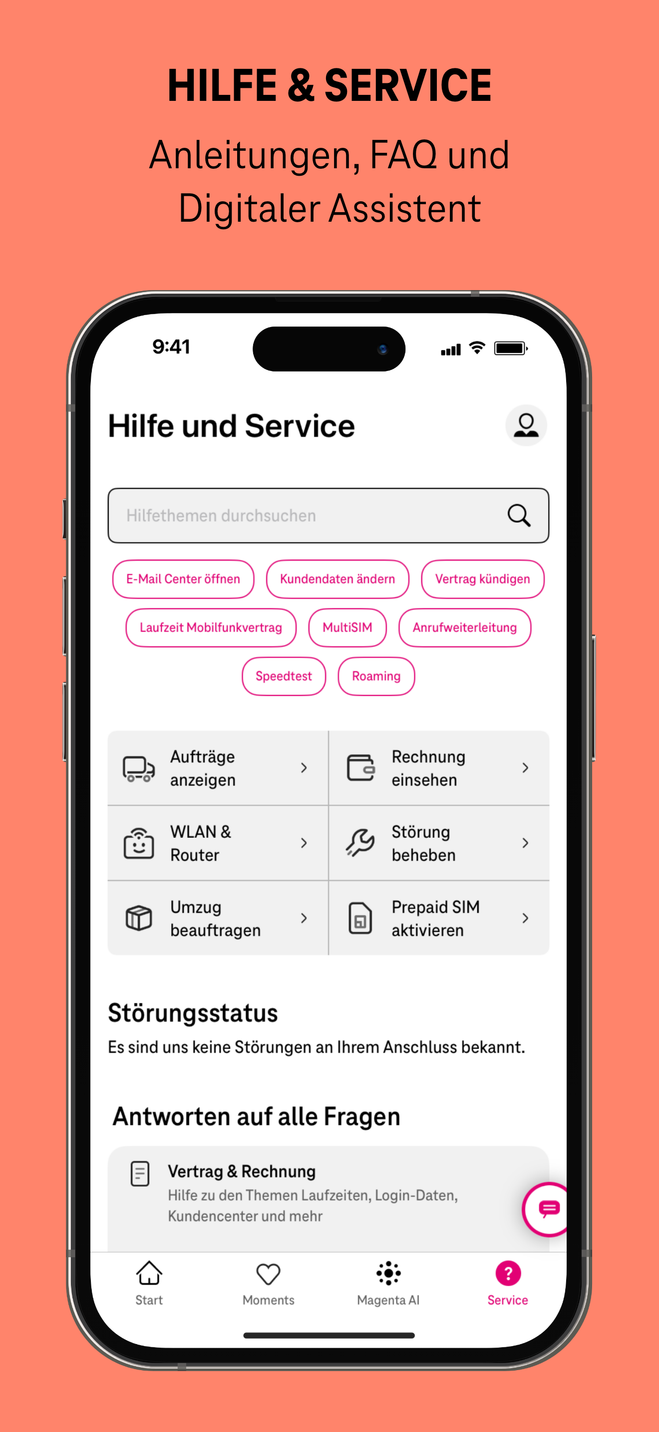 MeinMagenta: Handy & Festnetz