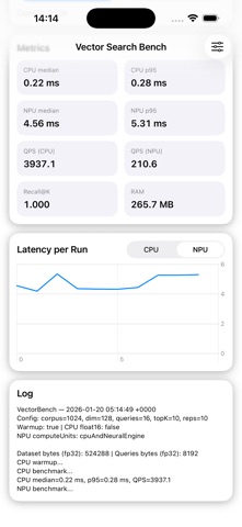 Vector Search Bench Screenshot 3 of 4