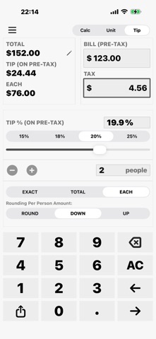 Falculator screenshot