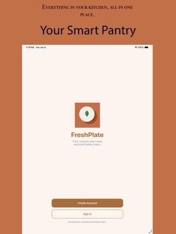 FreshPlate: Smart Grocery iPad screenshot