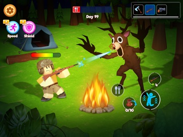 999 Nights Survive in Forest iPad screenshot