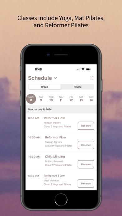 Cloud 9 Pilates And Yoga Screenshot
