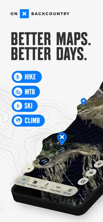 onX Backcountry : capture d’écran 1 sur 10
