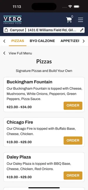 Vero Chicago Pizza screenshot 3