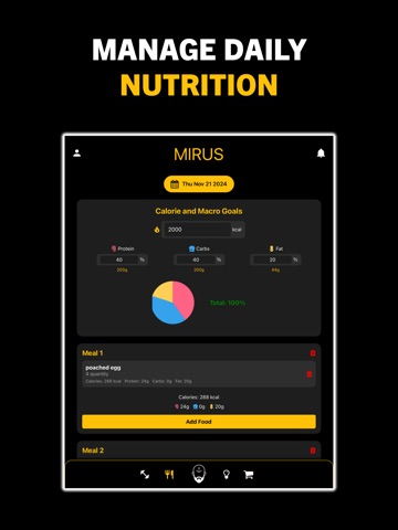 Mirus iPad screenshot