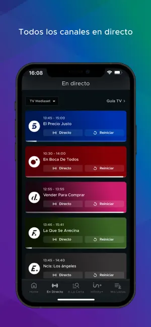 Mediaset Infinity España iPhone screenshot 5