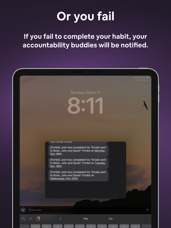 Forfeit: Habit Contracts iPad screenshot 5 - Productivity app