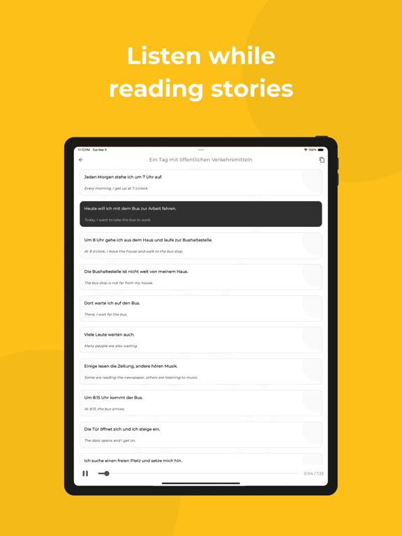 Screenshot #6 pour Learn German: Read and Listen