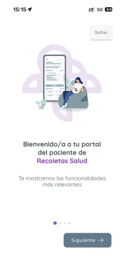 Captura de pantalla de Recoletas Salud en iPhone 1