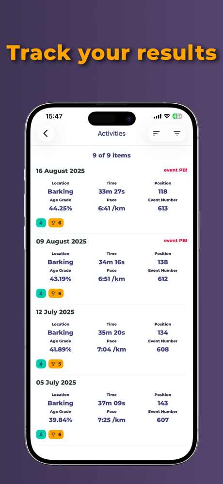 parkrun Official screenshot 2