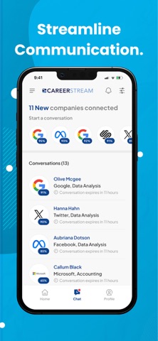CareerStream iPhone screenshot
