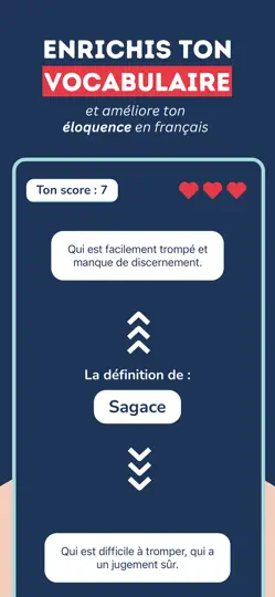 Capture d'écran de Français Sans Fautes sur iPhone 3