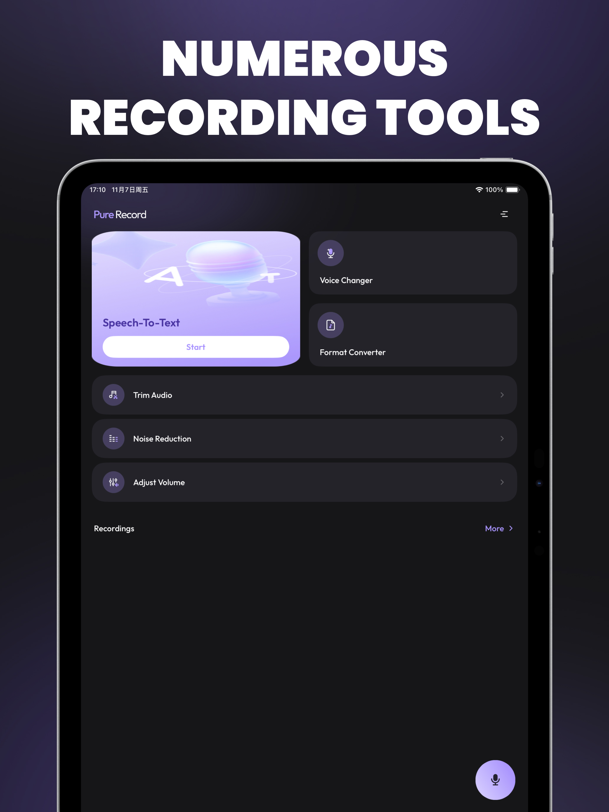 PureRecord - Speech to Text screenshot 5