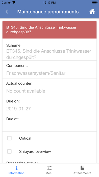 INOSYS onBoard Screenshot