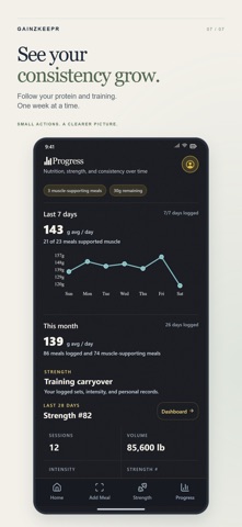 GainzKeepr: Protein Tracker screenshot