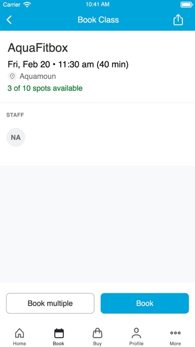 Screenshot #2 pour AquaMoun, Club AquaFitness 971