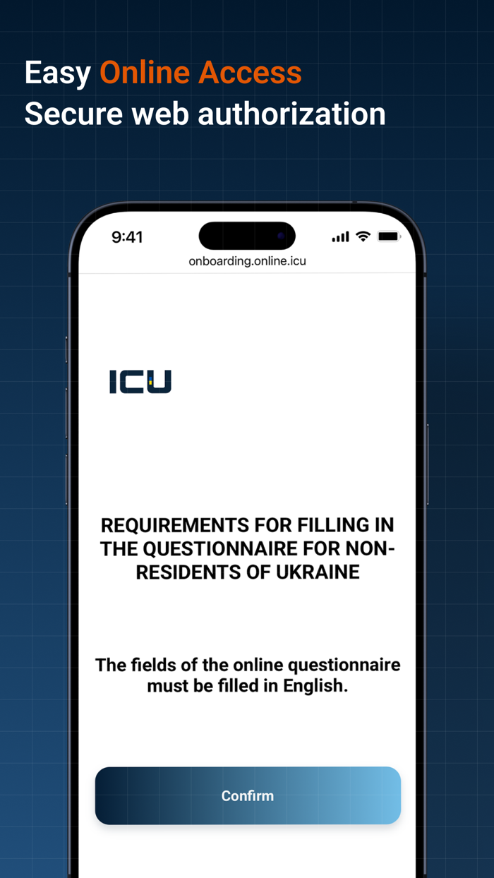 ICU Trade app Bonds and Funds