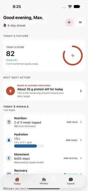ZOSAVI: AI Health Coach screenshot 1
