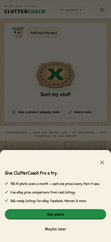 ClutterCoach: Declutter & Sell Screenshot 6 of 9