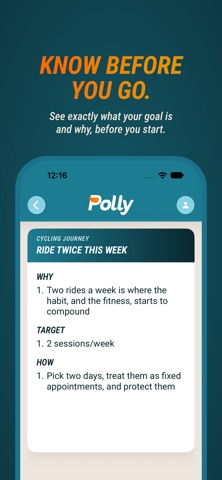 Polly | Walk Run Ride Tracker screenshot